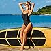 Baleaf Women's Athletic Training Adjustable Strap One Piece Swimsuit Swimwear Bathing Suit Black 34