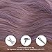 HAIRCUBE Long Ombre Purple Curly Wigs