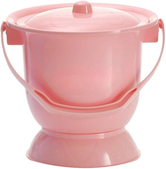 GUOJINE Chamber Pot Adult Night Thickened With Lid Bedpan Urinal Basin