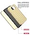 Galaxy S6 Edge Plus Case, Style4U Studded Rhinestone Crystal Bling Hybrid Armor Case Cover for Samsung Galaxy S6 Edge Plus / S6 Edge + with 1 Style4U Stylus [Gold/Black]