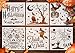 GSS Designs Halloween Decor Stencils Pack of 6 - Craft Scrapbooking Cards Making Halloween Stencils 6x6 Inch - Stencil for Painting on Cookies Wall Glass Fabrics Wood Cards (SL-020)