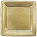 Lillian Tablesettings Plate-10 | Gold Solid Square Paper| Pack of 24 Party Plates, 10.25 x 1.5 x 10.25 inches (22915)