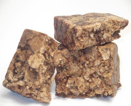 8oz. Chunk Of HandMade RAW African Black Soap From Ghana by Natural Cosmetics