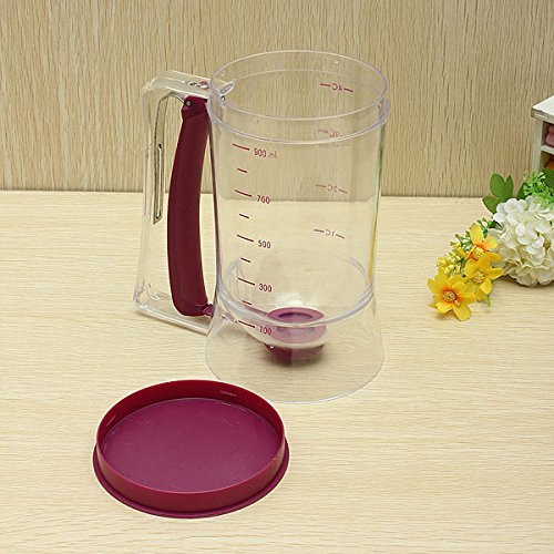 Cup Cake Batter Dispenser, SENREAL Pan Cake Cookie Cake Muffins Batter Dispenser Kitchen Easy Pour Kitchen Tool