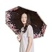 LOPLAY Anti- UV Umbrella Sun Parasol, Windproof Waterproof 99% UV Protection Compact Folding Travel Umbrella- UPF 50+ UV Block Umbrella