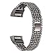 bayite Metal Bands Compatible Fitbit Charge 2, Replacement Bracelet Adjustable Women，Black