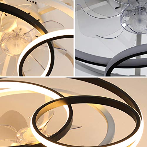 LED-plafondventilatoren Met afstandsbediening Stille Plafondlamp met verlichting Dimbare 3000K-6000K Fan kroonluchter… - Afbeelding 8