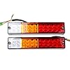 20-LED-Trailer-Tail-Lights-Glamouric-Brake-Rear-Lights-Turn-Signal-Reverse-Lamp-3W-IP65-Waterproof-RV-Stop-taillights-Red-Amber-White-for-Cars-Boats-Trucks-Pack-of-2