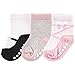 Luvable Friends Unisex Baby Socks Set, Pink Black Shoes, 12-24 Months