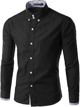 Amazon Co Jp Xbots かっこいい シャツ メンズ新しいレクリエーションボタン長袖シャツファッション純粋な長袖トップ メンズカジュアルスリムボタン無地長袖シャツ シャツ ワイシャツ アウター カットソー トップス ボタン カジュアル クレリック スポーツ アウトドア