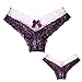 SPFAS Womens Lace Underwear Panties Sexy Soft Seamless Briefs Hipster Panties for Ladies