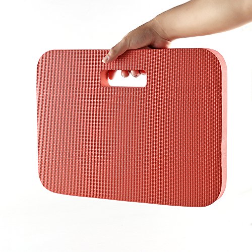 ASSR Thick Kneeling Pad, Extra Large 18"x11" Waterproof EVA Foam Comfort Kneeling Protection Mat for Car Repair Work, Gardening, Yoga, Exercise(Red) - Thumbnail 6