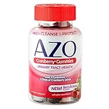 AZO Cranberry Urinary Tract Health Gummies Dietary Supplement | 2 Gummies = 1 Glass of Cranberry Juice | Helps Cleanse & Protect* | Natural Mixed Berry Flavor | 72 Gummies