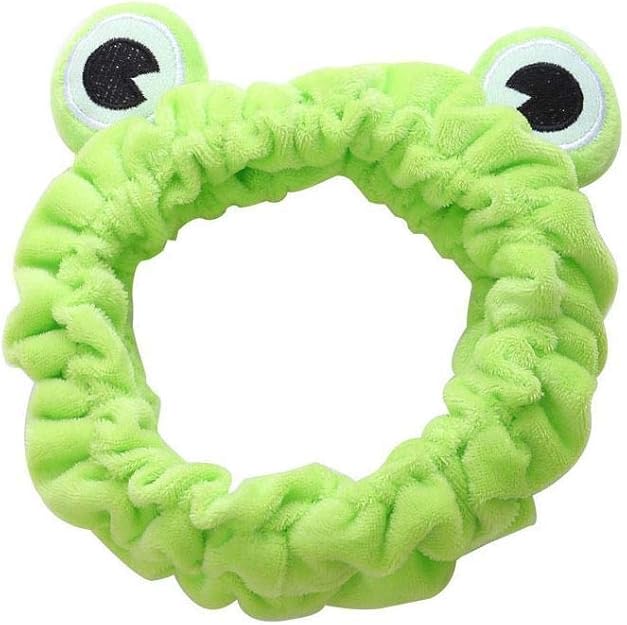 Lbaby Frog Spa Headband WideBrimmed Elastic Makeup Hair