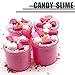 Cotton Scented Strawberry Fluffy Slime Pink Birthday Cake Cloud Slime Therapeutic Putty with Cake Charm, Pastel Floam Slime Stress Relief Toy for Kids and Adults, Non-Sticky 4 OZ (Strawberry Cake)