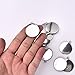 40 Pieces Transparent Glass Cabochons with 40pcs Stainless Steel Pendant Trays Clear Round Dome Non-Calibrated 25mm for Photo Craft Jewelry Making