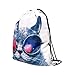 Ababalaya 3D Print Drawstring Backpack Rucksack Shoulder Bags Gym Bag, Cool Cat