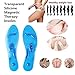 Mespirit MindInSole for Feet Acupressure Magnetic Inserts for Men and Women Massage Foot Therapy Reflexology Pain Relief Helps Burn Fat Cutable Fits Washable(Blue）