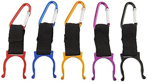 10 pcs/Pack Mixed Camping Carabiner Water Bottle Cages Buckle Hook Holder Clip For Camping Hiking Survival Traveling Tools