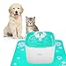 Pet Cat Water Fountain, Moer Sky 2L Automatic Dog Water Dispenser Electric Water Drinking Fountain with 3 Flow Settings & Replacement Filters & 1 Silicone Mat for Cats Dogs Multiple Pets