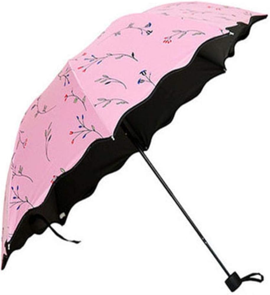 Three Folding Fashion Girls Mini Umbrellas Rain And Sun Women S Parasol Big Kawaii Umbrella