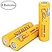 M&A BD 4 Pack with Battery Organizers IMREN 3000mAh 20A Flat Top Battery, 3.7V Rechargeable High Drain for Electric Tools, Toys, LED Flashlights, Torch, and Etc