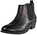 Refresh Tildon-02 Women's Almond Toe Simple Flat Heel Ankle Riding Booties,Black,8
