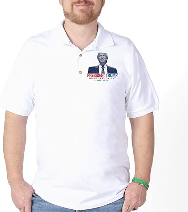 Amazon Com Cafepress President Trump Inauguration Day Golf Golf Polo Clothing