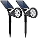 URPOWER Solar Lights, 2-in-1 Waterproof 4 LED Solar Spotlight Adjustable Wall Light Landscape Light Security Lighting Dark Sensing Auto On/Off for Patio Deck Yard Garden Driveway Pool Area(2 Pack) primary