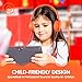 Kids Headphones,On-Ear Comfortable Foldable Headphones for Kids,Lightweight Stereo Headset for Kids Childrens Toddler Girls Boys,Kid Headphones for Cellphone PC Laptop Tablet(Orange)thumb 3