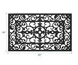 MILLIARD 'Lilly' Decorative Rubber Outdoor Doormat 30in.x18in.