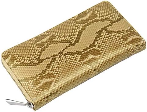 パイソン 本革 長財布 メンズ レディース ラウンド 金運 開運 風水 運気 紳士 婦人 カップル ギフト ラッピング ヘビ 革 蛇皮 牛革 緑 金 グリーン ゴールド