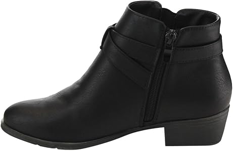 top moda classic low ankle heel bootie