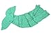 LAGHCAT Mermaid Tail Knit Crochet Blanket for Adult, Oversized Sleeping Blanket, Wave Pattern (Mint Green, 71
