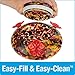 Nature's Way Bird Products GHF5 Hand Blown Garden Top Fill Hummingbird Feeder, 16 oz Capacity, Molten
