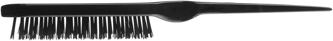 EUROSTIL Cepillo Crepar Plano Nylon Negro 1 Stk, Único, Estándar
