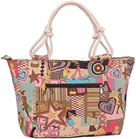 Samanthajane Clothing™ Womens Summer Canvas Beach Tote Holiday Bag