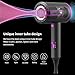 Hair Dryer, slopehill Professional Salon Negative Ions Hair Blow Dryer for Fast Drying, Lightweight Bioceramic with Powerful Hot/Cool Wind, 3 Magnetic Attachments,UL Approved