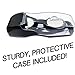 Swim Goggles - Anti Fog - Mirror Coating - Latex Free - Adjustable Strap - Clear Vision - No Leak Design - Free Protective Case - For Adults