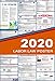 2019 Illinois Labor Law Posters (Laminated) All-in-One State and Federal Approved, OSHA Compliant Vertical 27
