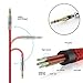 TechRise Audio Cable, 1.5 Meters Nylon Braided Premium Auxiliary Aux Audio Cable Cord for Headphones, iPods, iPhones, iPads, Home/Car Stereos and More - Red