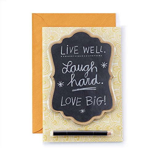 Hallmark Signature Collection Birthday Card: Live Well. Laugh Hard. Love Big!