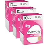 L'eggs Women`s Set of 3 L`eggs Everyday Knee Highs ST - Best-Seller!