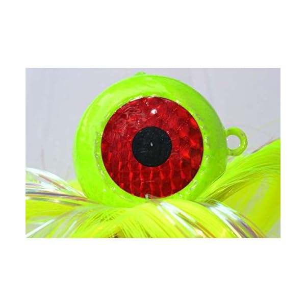 Blue-Water-Candy-Rock-Fish-Candy-24-oz-Cannonball-Mojo-Lure-Loaded-with-9-Inch-Swimbait-Shad-Body-Chartreuse