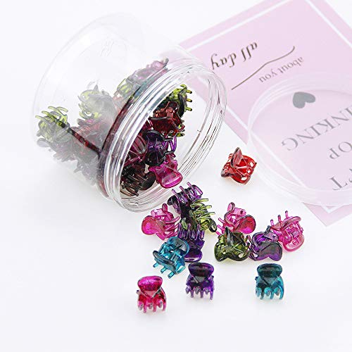 Mini Hair Claws For Women Girls Colorful Hair Clips Small For Kids