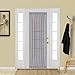 Best Dreamcity Linen Look Sheer Curtain for French Door, Rod Pocket, Bonus Tieback, Single Panel, 52