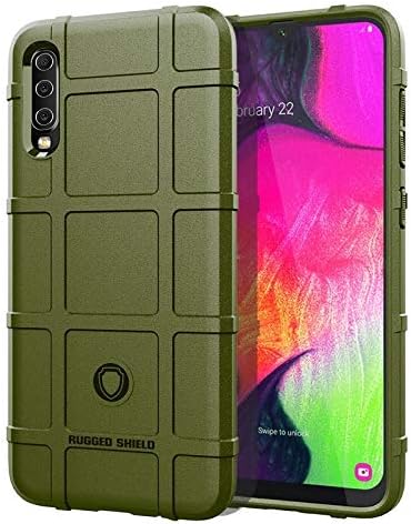 GeorgeBr- for Samsung Galaxy A70 Protective Back Cover Case, Slim Shockproof Armor Shiled Soft TPU Bumper Case for Samsung Galaxy A70 (Color : Green)