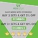 Ecoridge Disposable Compostable Cutlery Silverware Utensils Set - 380pc (140 forks, 120 spoons, 120 knives) - Eco Biodegradable Plastic Utensils Compostable Cutlery Heavy Duty Fork Spoon Knife Set
