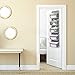 Magicfly Over the Door Organizer with 5 Large Pocket Clear Windows Wall Hanging Storage for Pantry Baby Nursery Bathroom Closet Dorm, Grey