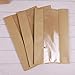 Ecomojiware Paper Bread Loaf Bag Kraft Food Packaging Storage Bakery Bag with Front Window Pack of 50 (LY-DZ-10)